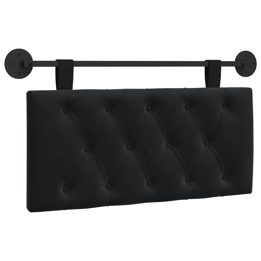 Hangend Hoofdeinde Wandgemonteerd Zwart 100 x 55 x 7 cm Fluweel