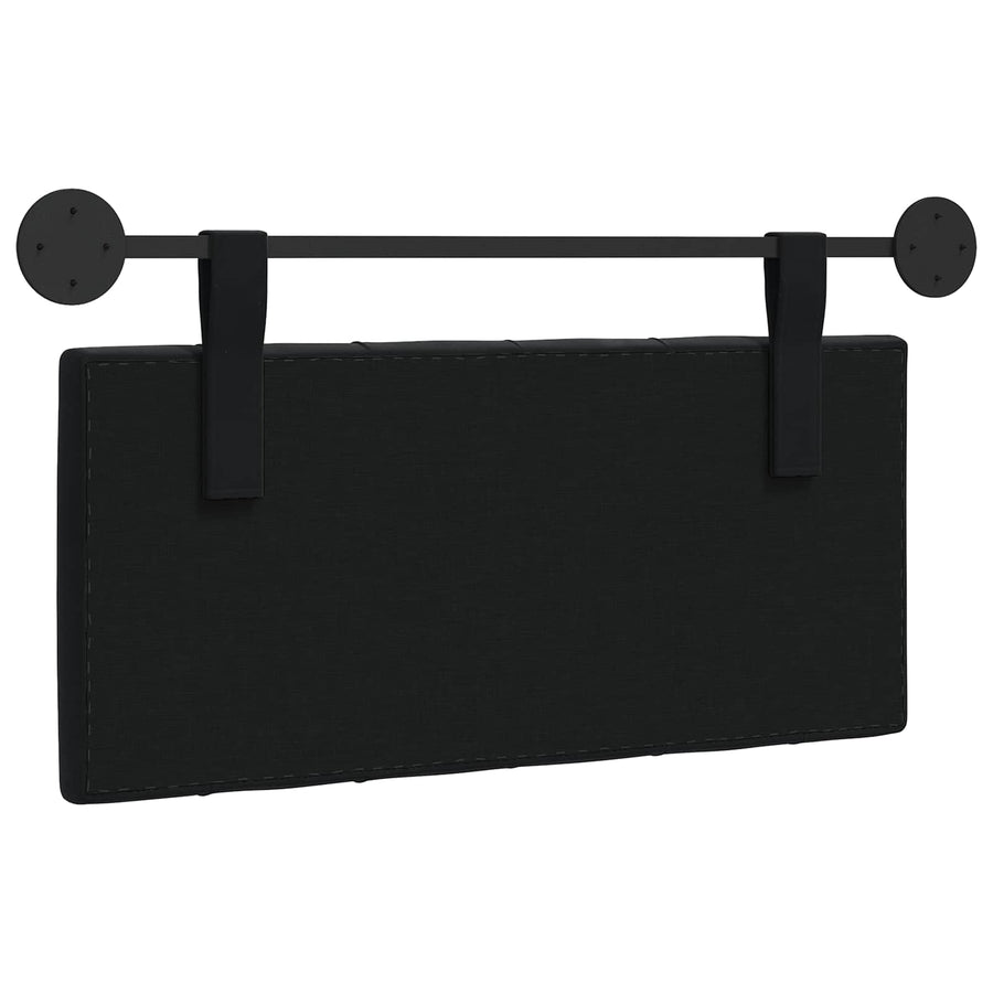 Hangend Hoofdeinde Wandgemonteerd Zwart 100 x 55 x 7 cm Fluweel