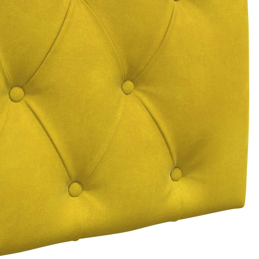 Hangend Hoofdeinde Wandgemonteerd Geel 100 x 55 x 7 cm Fluweel