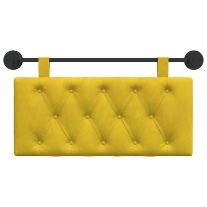 Hangend Hoofdeinde Wandgemonteerd Geel 100 x 55 x 7 cm Fluweel