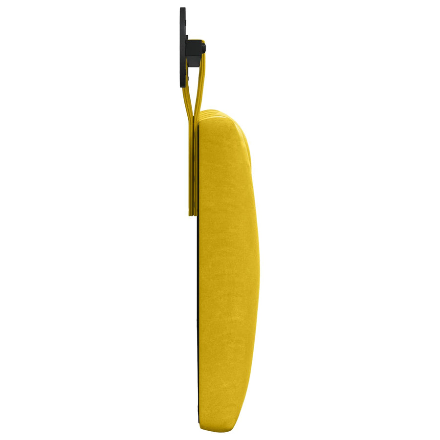 Hangend Hoofdeinde Wandgemonteerd Geel 100 x 55 x 7 cm Fluweel