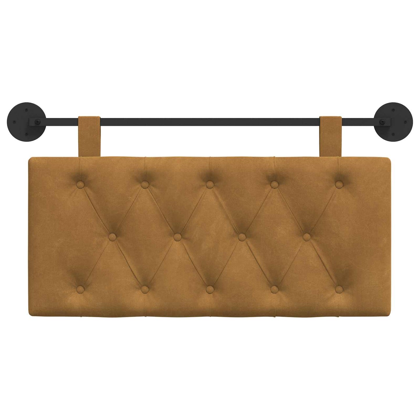 Hangend Hoofdeinde Wandgemonteerd Bruin 100 x 55 x 7 cm Fluweel