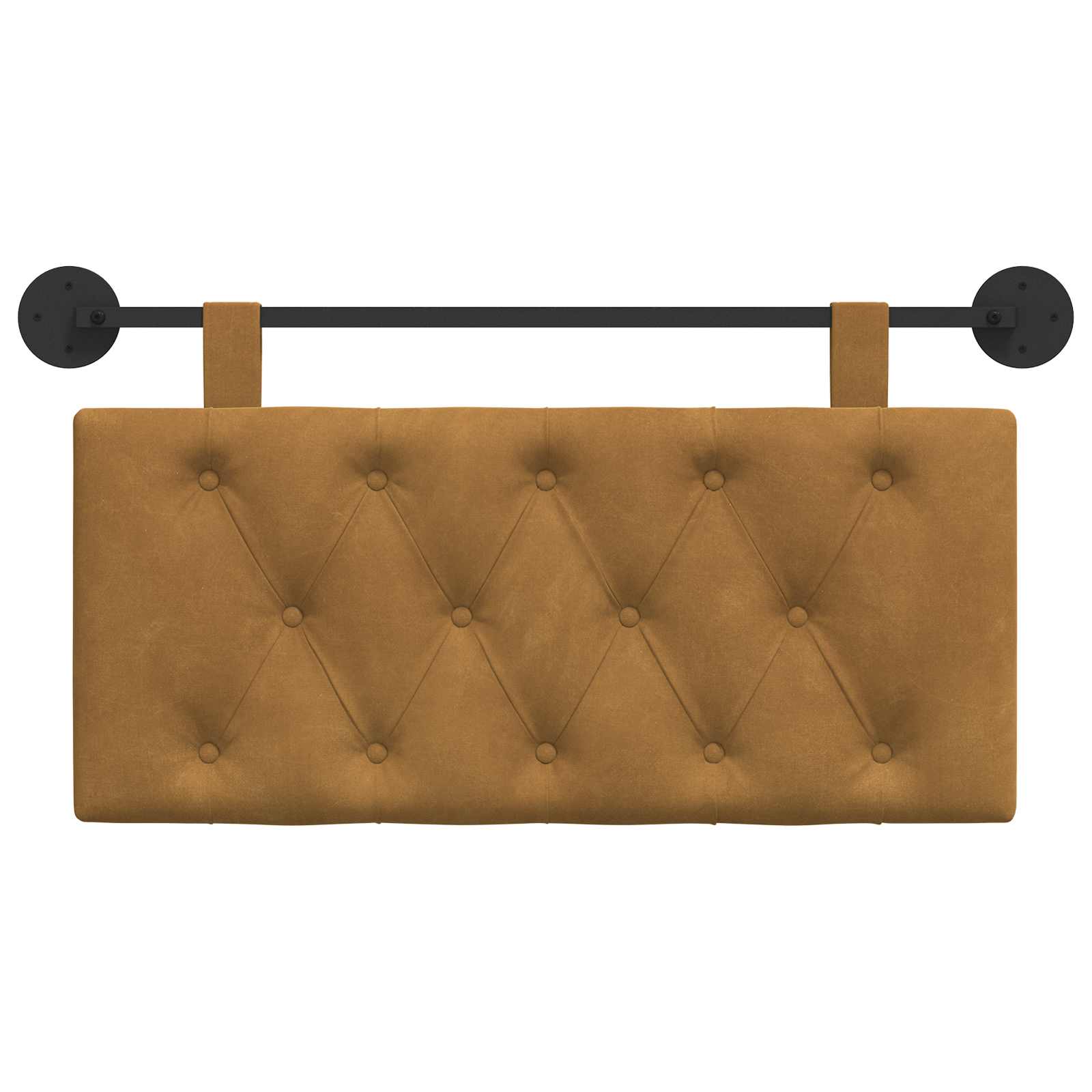 Hangend Hoofdeinde Wandgemonteerd Bruin 100 x 55 x 7 cm Fluweel