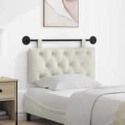 Hoofdbord wandmontage 100x55x7 cm crème fluweel