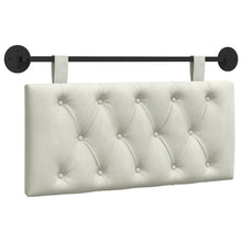 Hangend Hoofdeinde Wandgemonteerd Crème 100 x 55 x 7 cm Fluweel