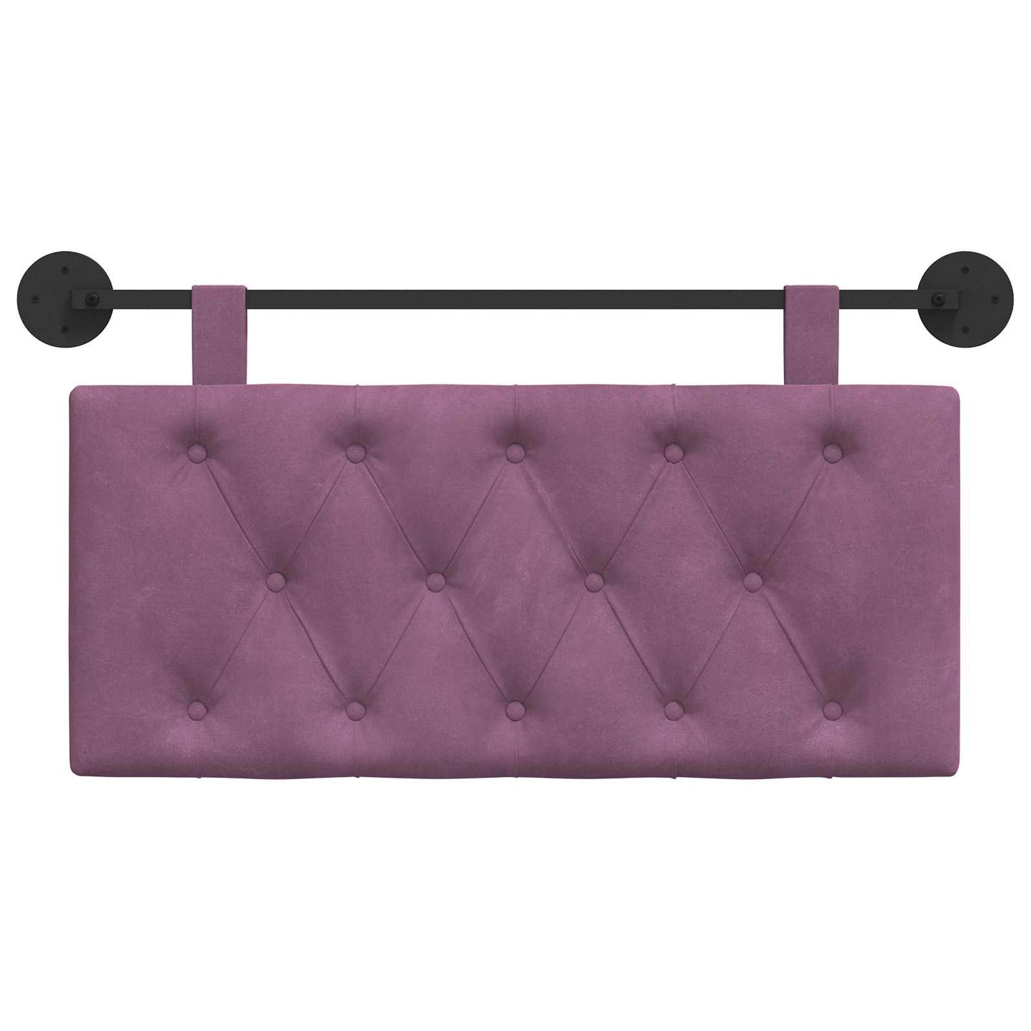 Hangend Hoofdeinde Wandgemonteerd Paars 100 x 55 x 7 cm Fluweel