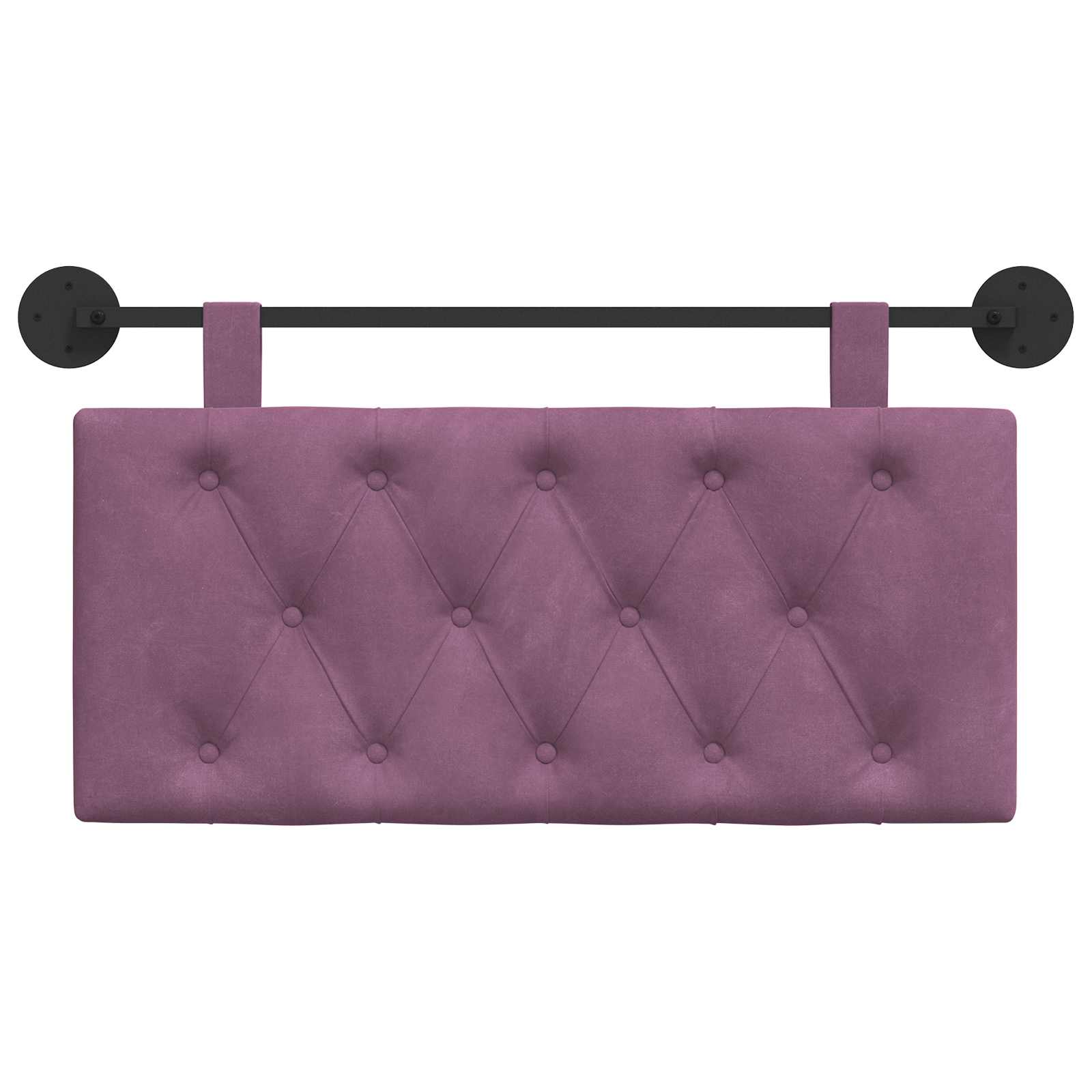 Hangend Hoofdeinde Wandgemonteerd Paars 100 x 55 x 7 cm Fluweel