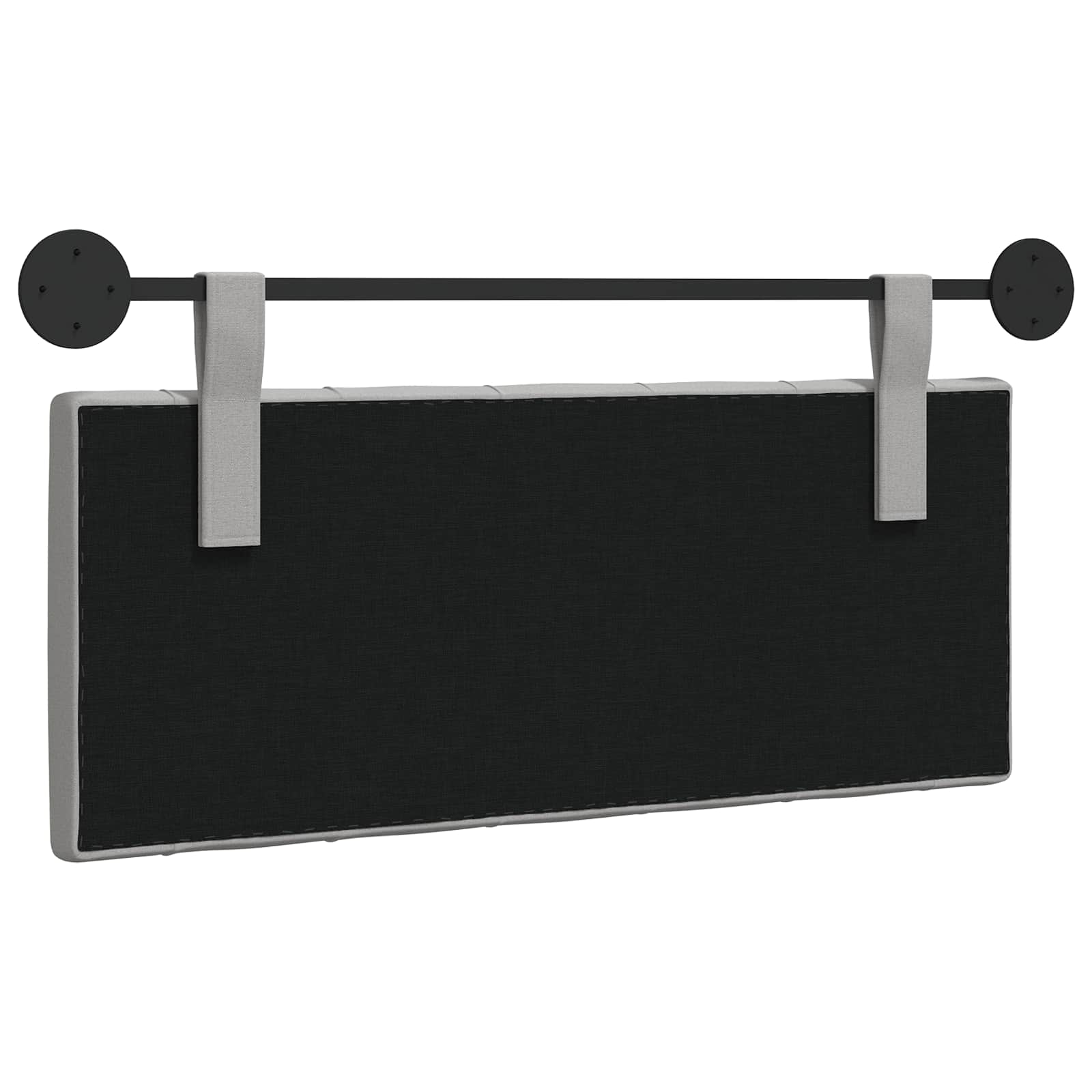Hangend Hoofdeinde Wolkengrijs 110 x 55 x 7 cm Stof