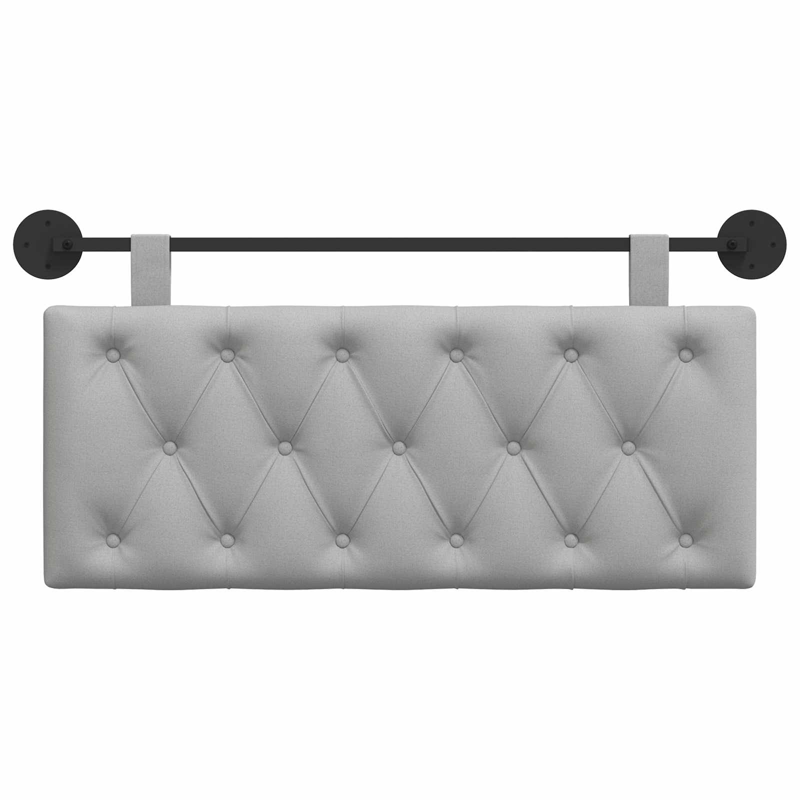 Hangend Hoofdeinde Wolkengrijs 110 x 55 x 7 cm Stof