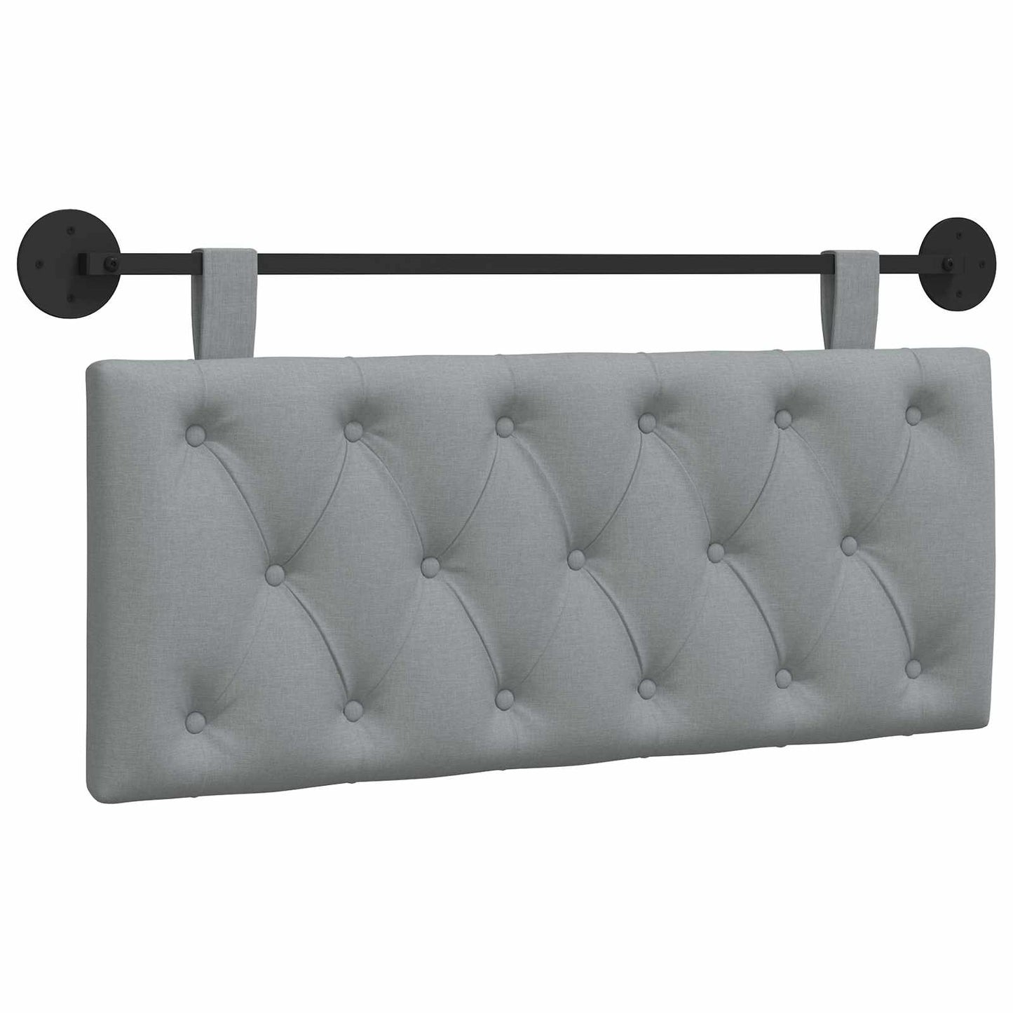 Hangend Hoofdeinde Lichtgrijs 110 x 55 x 7 cm Stof