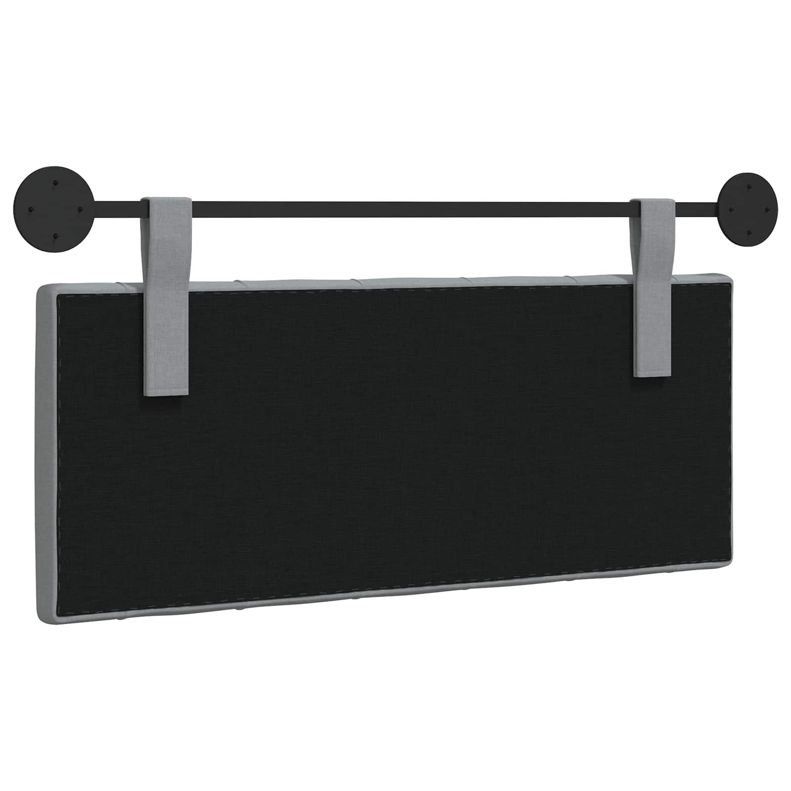 Hangend Hoofdeinde Lichtgrijs 110 x 55 x 7 cm Stof