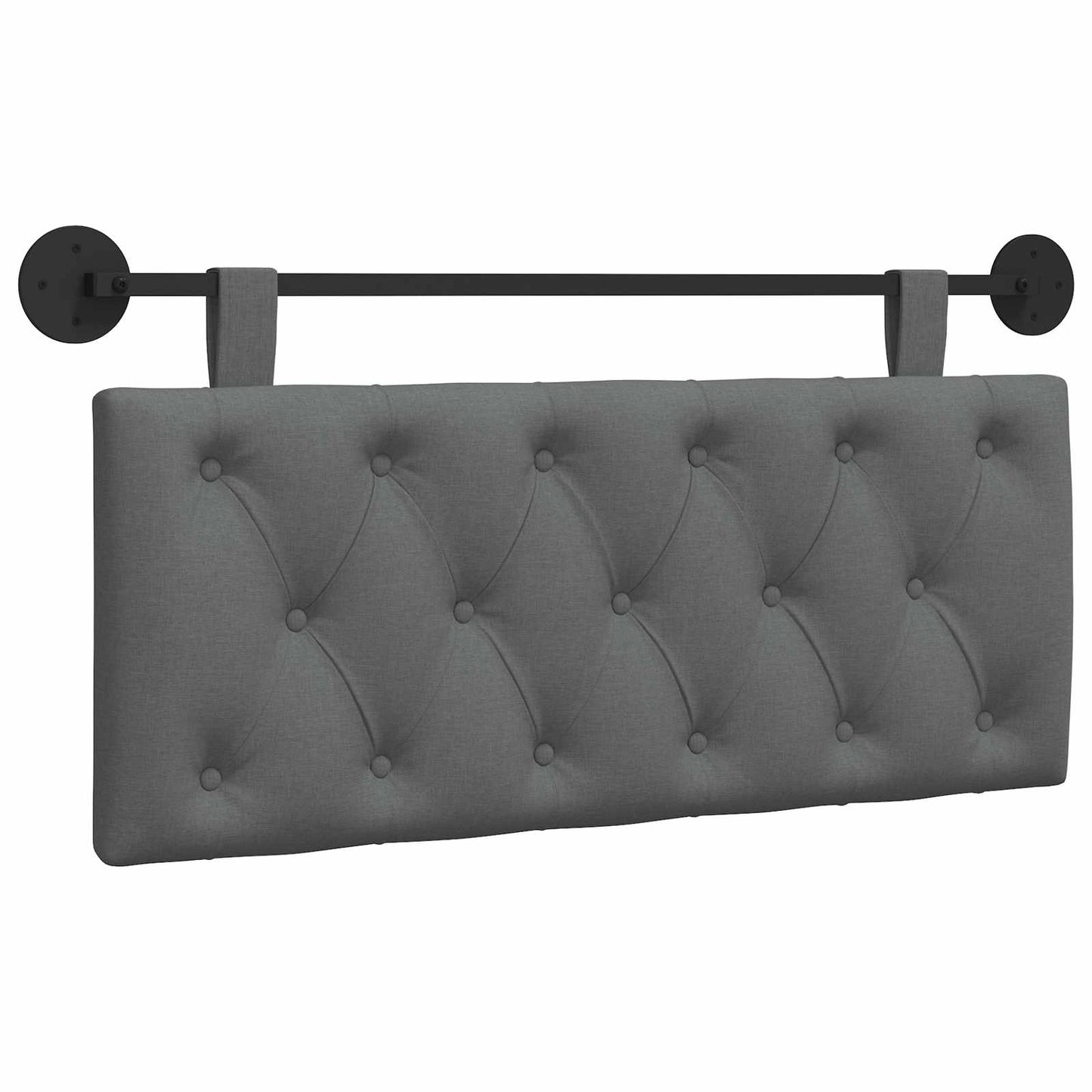 Hangend Hoofdeinde Donkergrijs 110 x 55 x 7 cm Stof