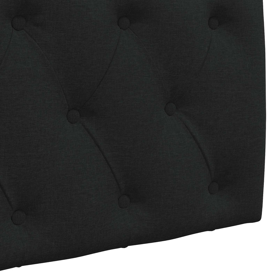 Hangend Hoofdeinde Wandgemonteerd Zwart 110 x 55 x 7 cm Stof