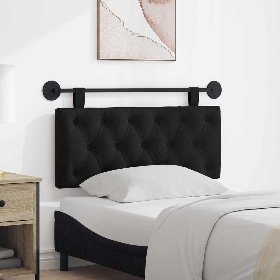 Hangend Hoofdeinde Wandgemonteerd Zwart 110 x 55 x 7 cm Stof