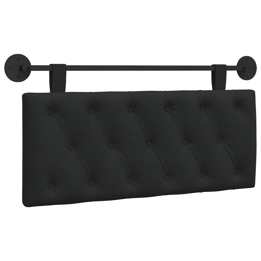 Hangend Hoofdeinde Wandgemonteerd Zwart 110 x 55 x 7 cm Stof