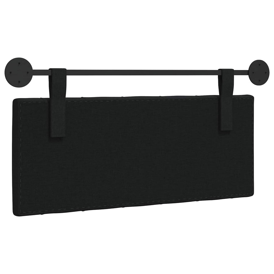 Hangend Hoofdeinde Wandgemonteerd Zwart 110 x 55 x 7 cm Stof