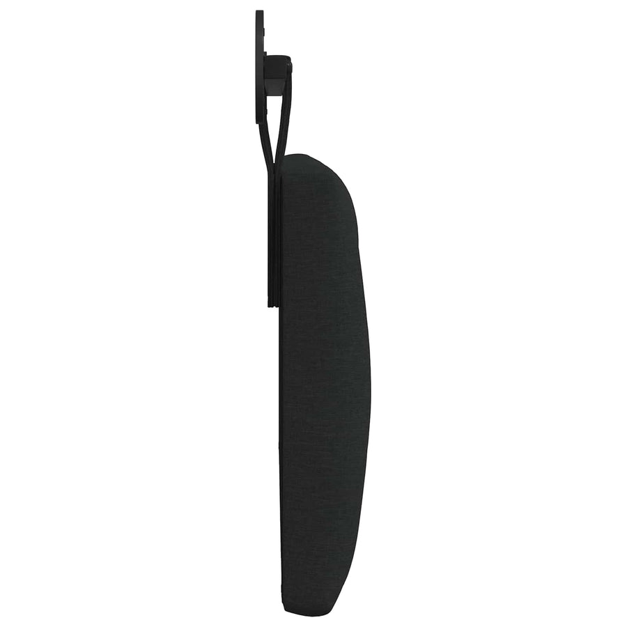 Hangend Hoofdeinde Wandgemonteerd Zwart 110 x 55 x 7 cm Stof