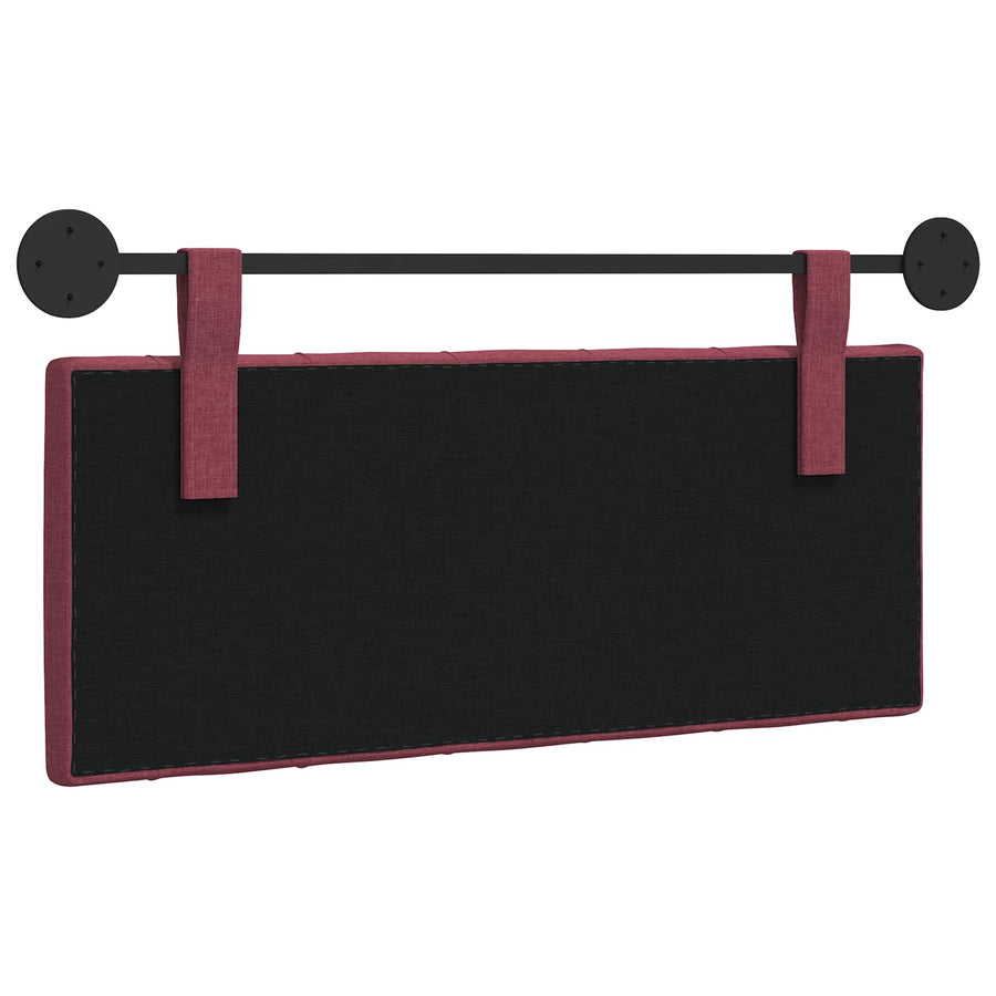 Hangend Hoofdeinde Wandgemonteerd Wijnrood 110 x 55 x 7 cm Stof