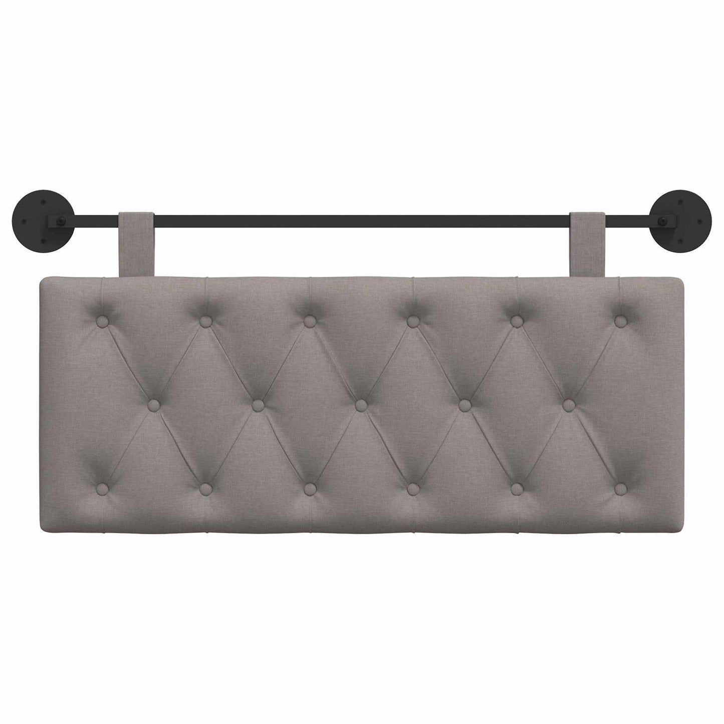 Hangend Hoofdeinde Wandgemonteerd Taupe 110 x 55 x 7 cm Stof