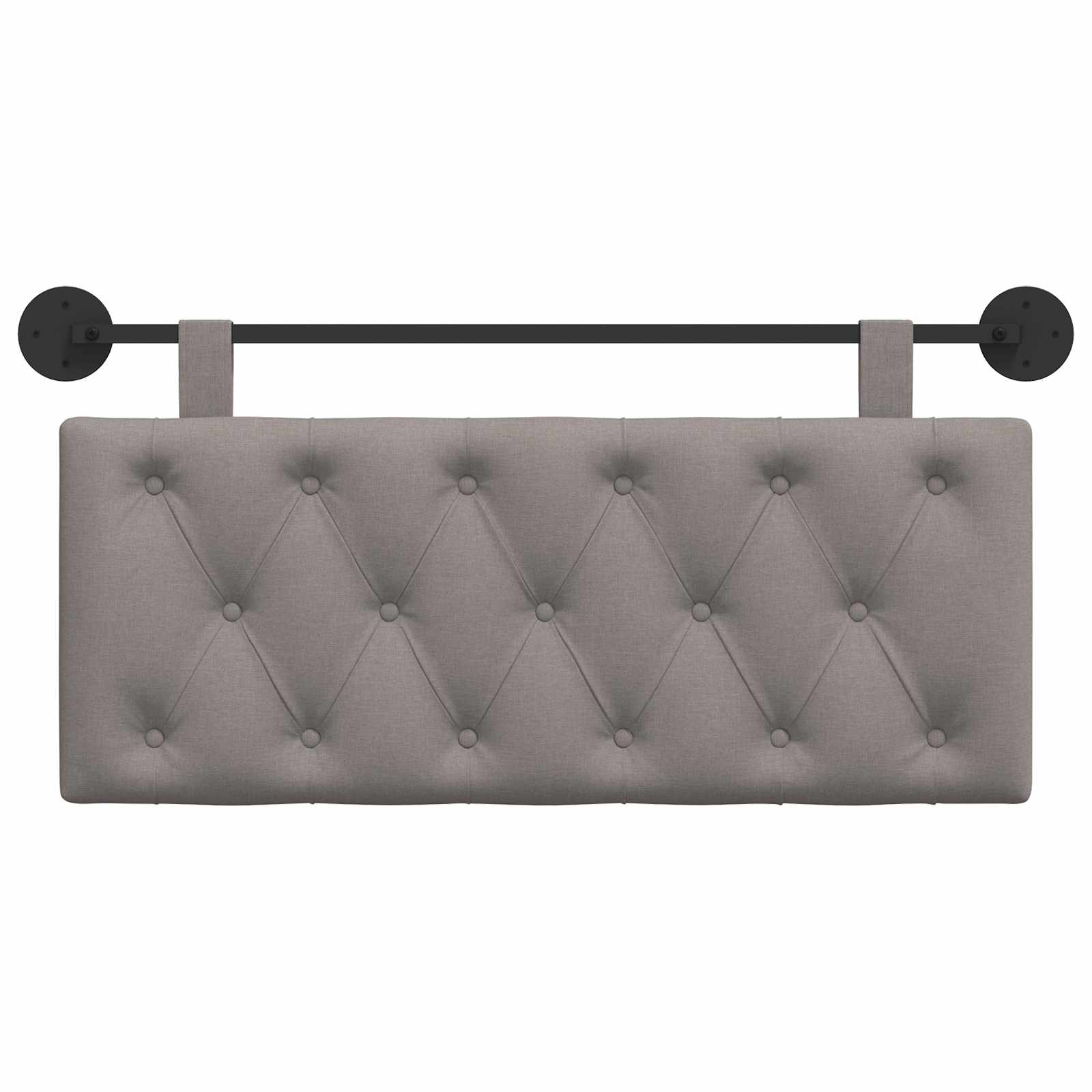 Hangend Hoofdeinde Wandgemonteerd Taupe 110 x 55 x 7 cm Stof