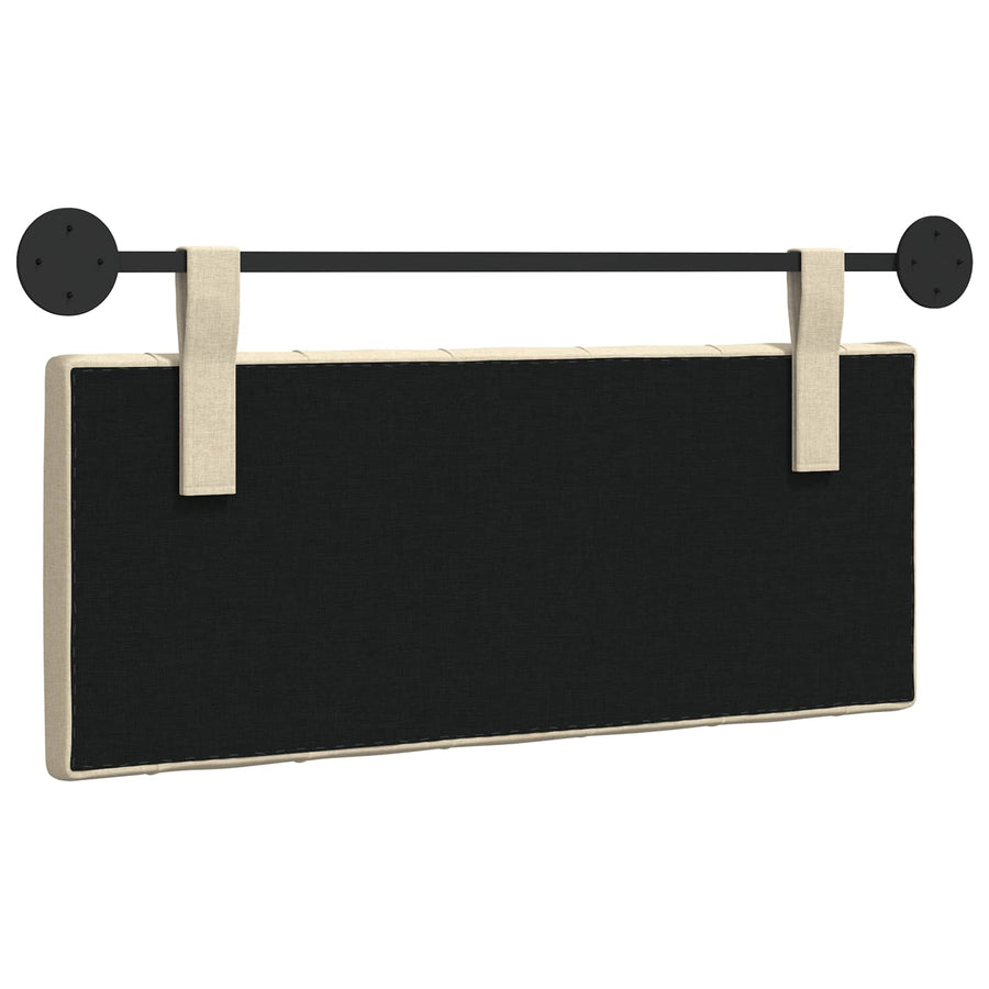 Hangend Hoofdeinde Wandgemonteerd Crème 110 x 55 x 7 cm Stof