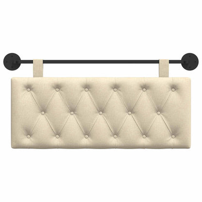 Hangend Hoofdeinde Wandgemonteerd Crème 110 x 55 x 7 cm Stof