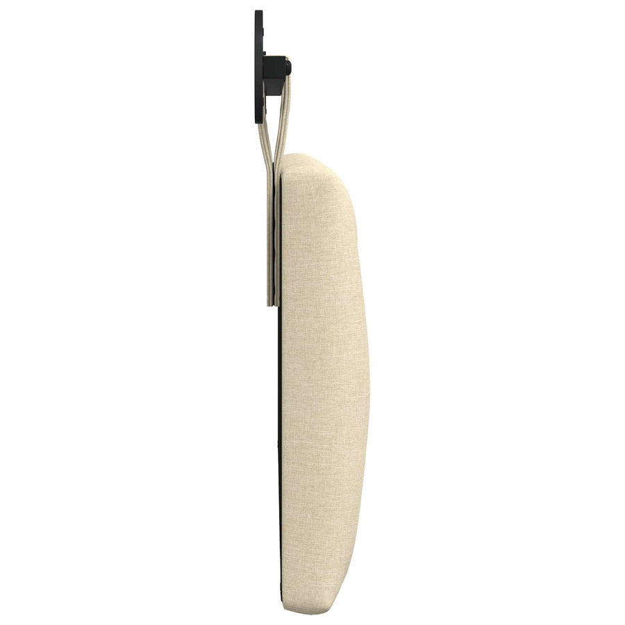 Hangend Hoofdeinde Wandgemonteerd Crème 110 x 55 x 7 cm Stof