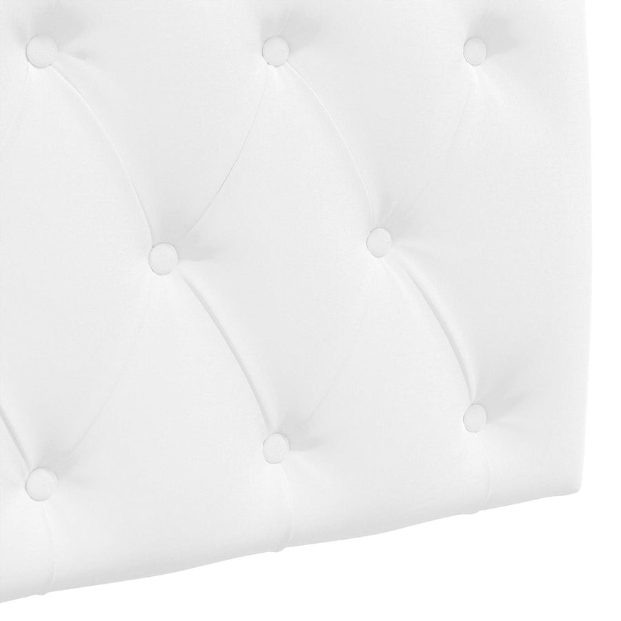 Hangend Hoofdeinde Wandgemonteerd Wit 110 x 55 x 7 cm Stof