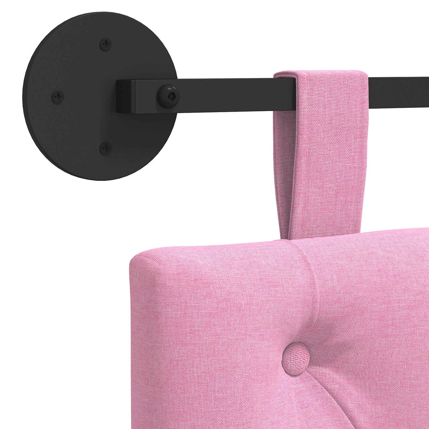 Hangend Hoofdeinde Wandgemonteerd Roze 110 x 55 x 7 cm Stof