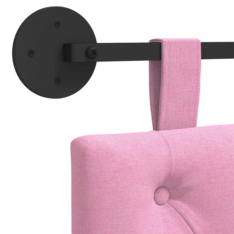 Hangend Hoofdeinde Wandgemonteerd Roze 110 x 55 x 7 cm Stof
