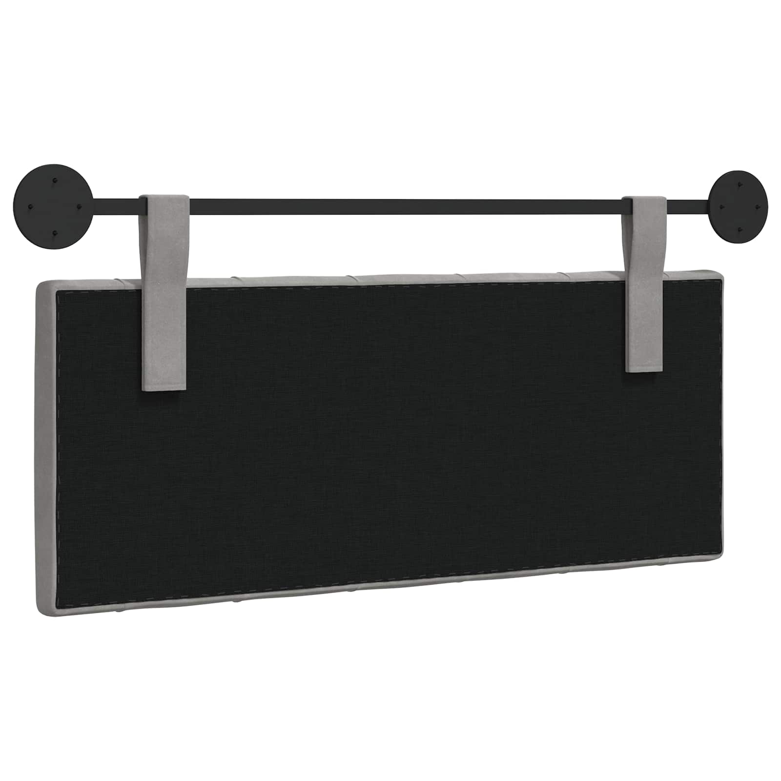 Hangend Hoofdeinde Lichtgrijs 110 x 55 x 7 cm Fluweel