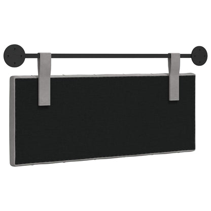 Hangend Hoofdeinde Lichtgrijs 110 x 55 x 7 cm Fluweel