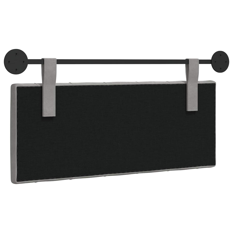 Hangend Hoofdeinde Lichtgrijs 110 x 55 x 7 cm Fluweel