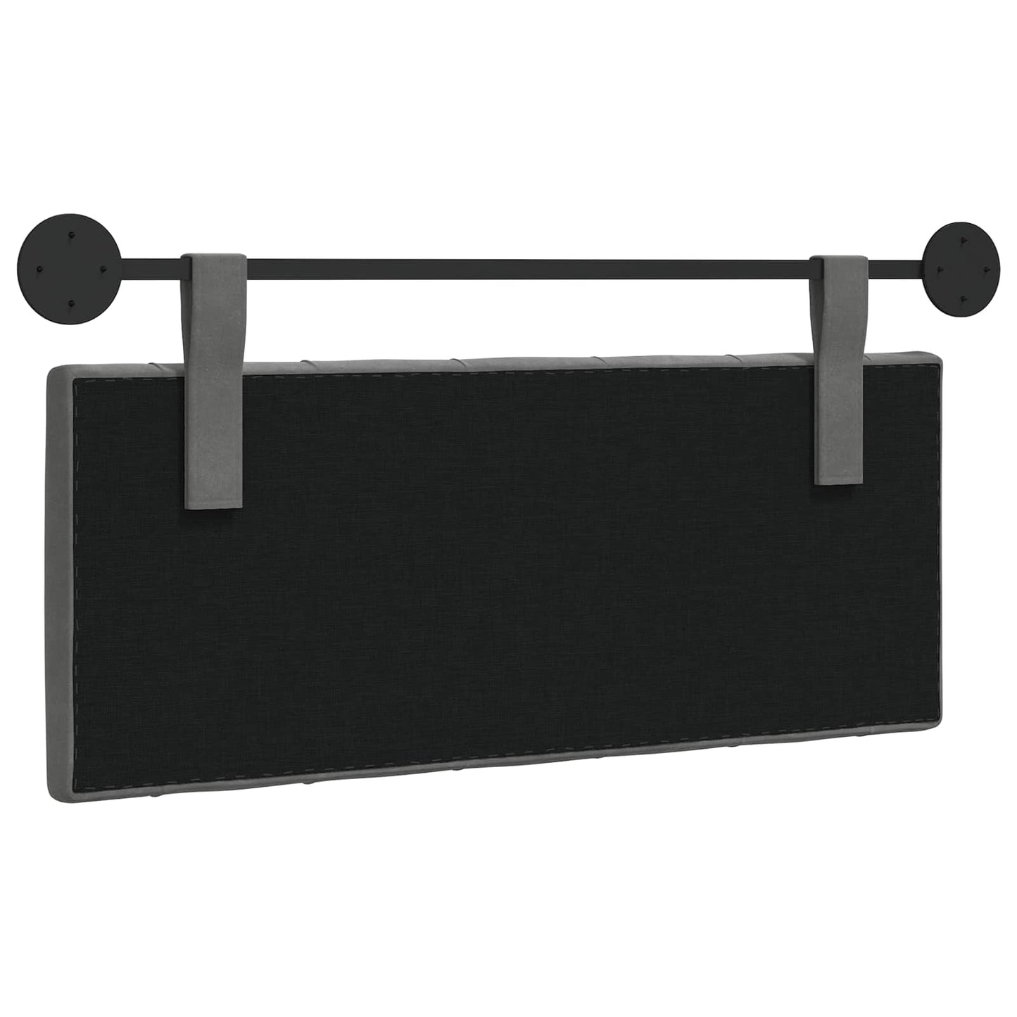 Hangend Hoofdeinde Donkergrijs 110 x 55 x 7 cm Fluweel