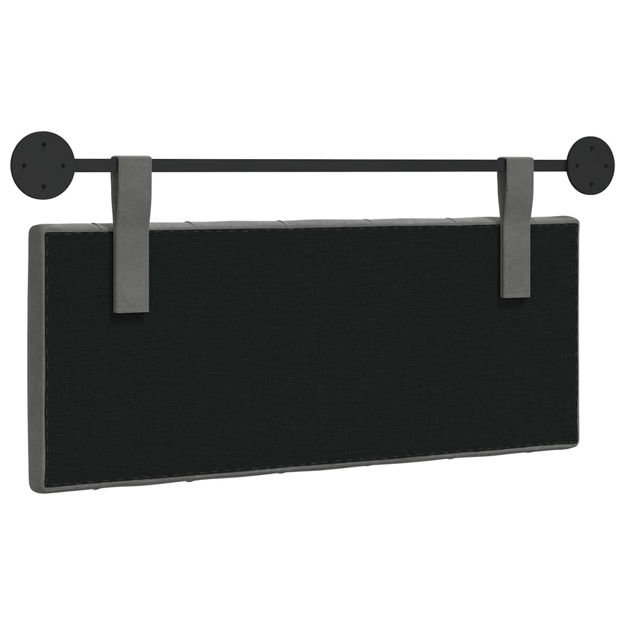 Hangend Hoofdeinde Donkergrijs 110 x 55 x 7 cm Fluweel