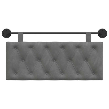Hangend Hoofdeinde Donkergrijs 110 x 55 x 7 cm Fluweel