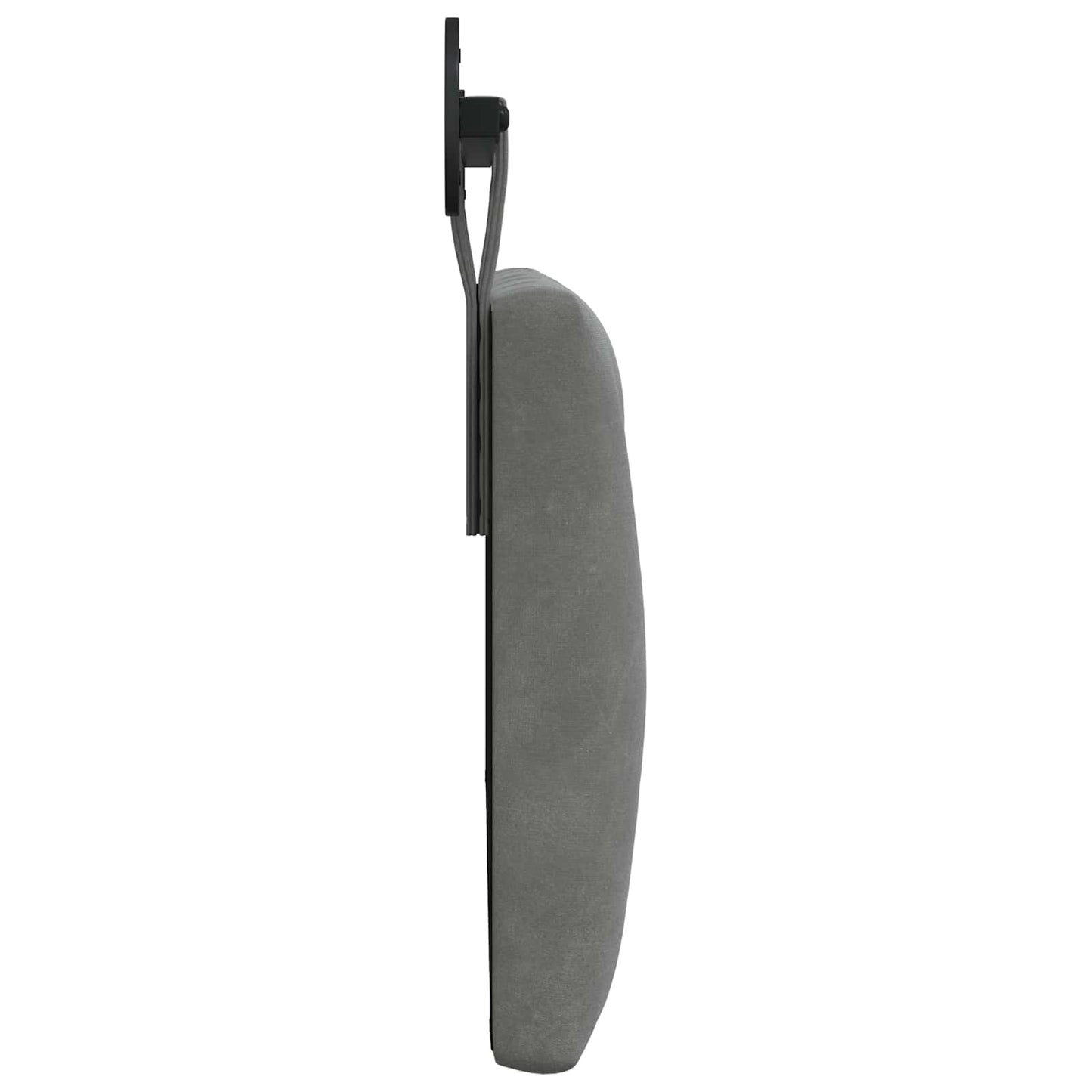 Hangend Hoofdeinde Donkergrijs 110 x 55 x 7 cm Fluweel