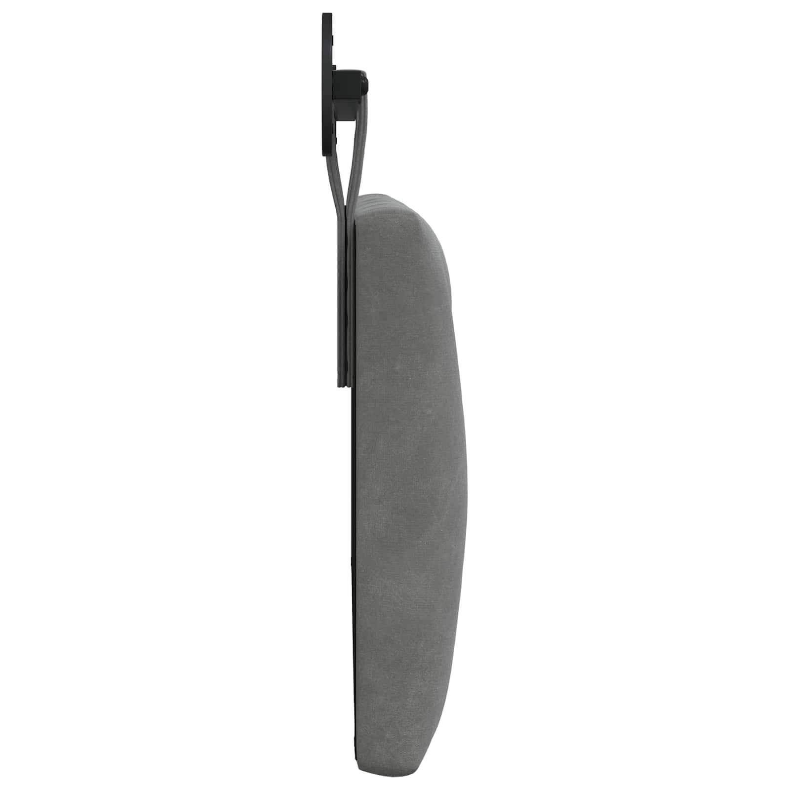 Hangend Hoofdeinde Donkergrijs 110 x 55 x 7 cm Fluweel
