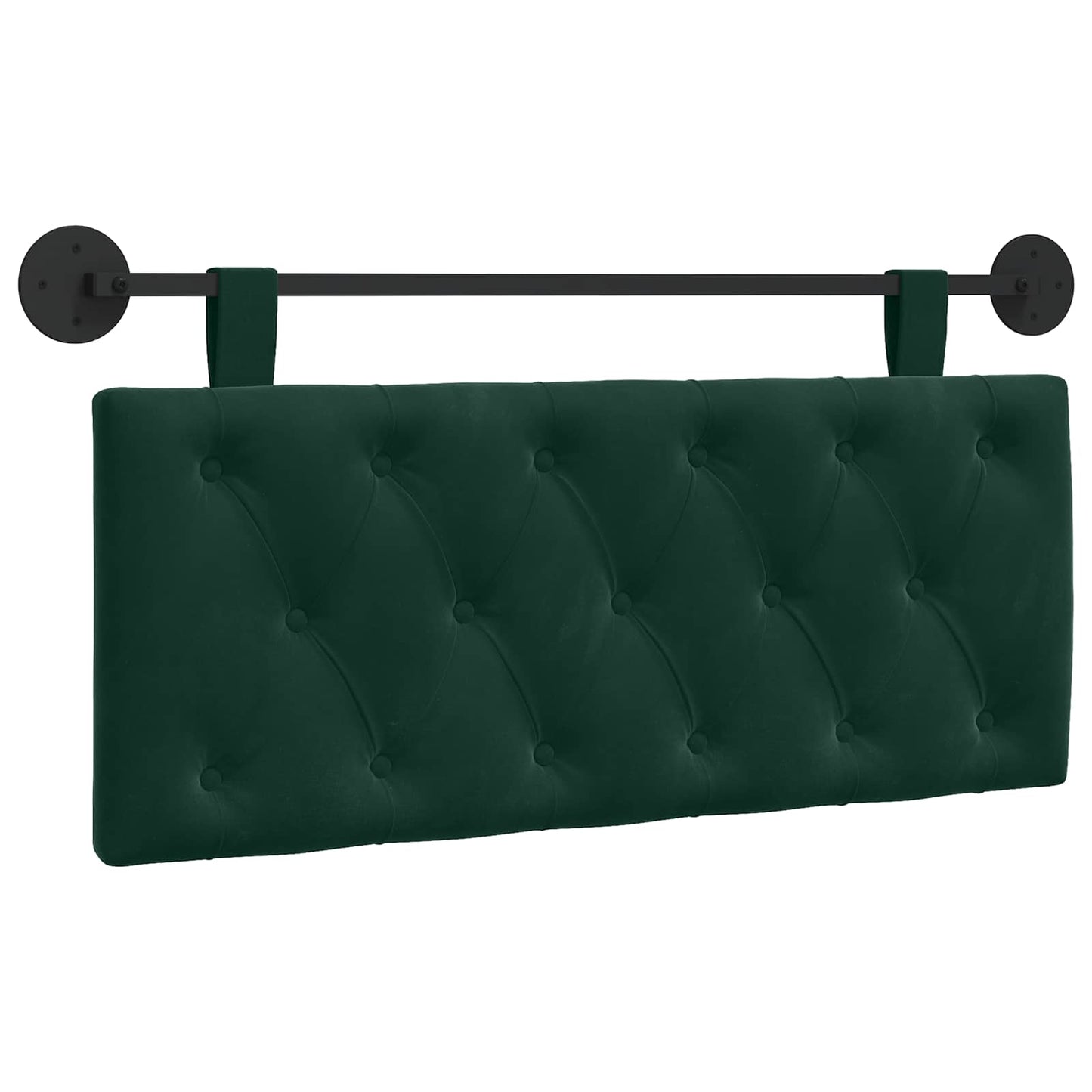 Hangend Hoofdeinde Donkergroen 110 x 55 x 7 cm Fluweel
