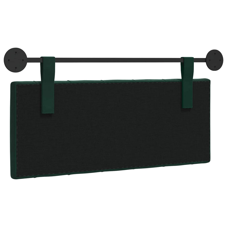Hangend Hoofdeinde Donkergroen 110 x 55 x 7 cm Fluweel