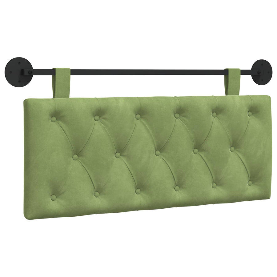 Hangend Hoofdeinde Lichtgroen 110 x 55 x 7 cm Fluweel