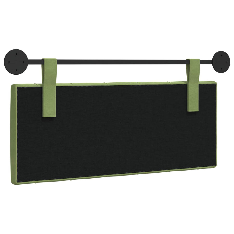 Hangend Hoofdeinde Lichtgroen 110 x 55 x 7 cm Fluweel