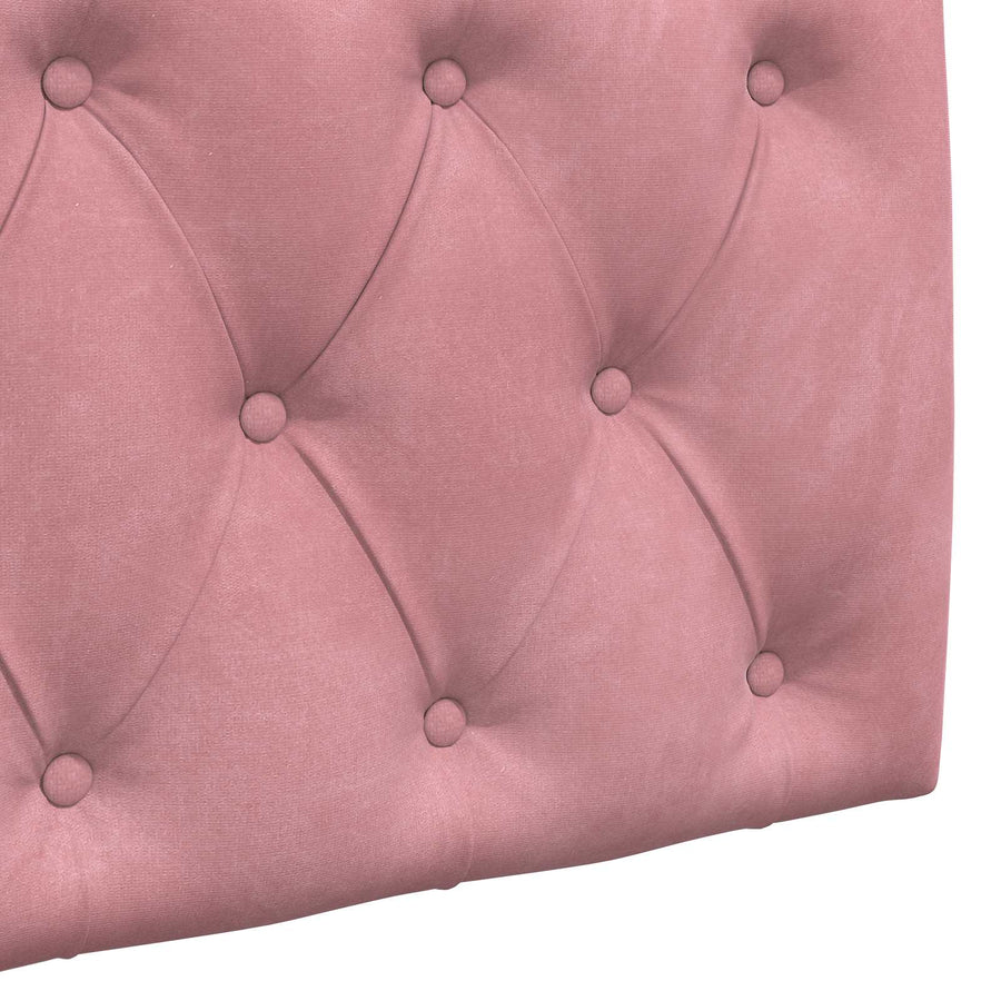 Hangend Hoofdeinde Wandgemonteerd Roze 110 x 55 x 7 cm Fluweel