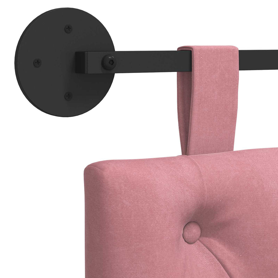 Hangend Hoofdeinde Wandgemonteerd Roze 110 x 55 x 7 cm Fluweel