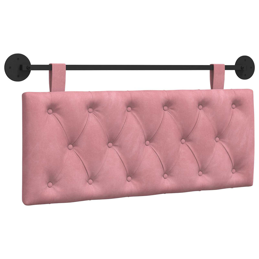 Hangend Hoofdeinde Wandgemonteerd Roze 110 x 55 x 7 cm Fluweel