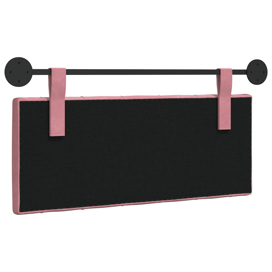 Hangend Hoofdeinde Wandgemonteerd Roze 110 x 55 x 7 cm Fluweel