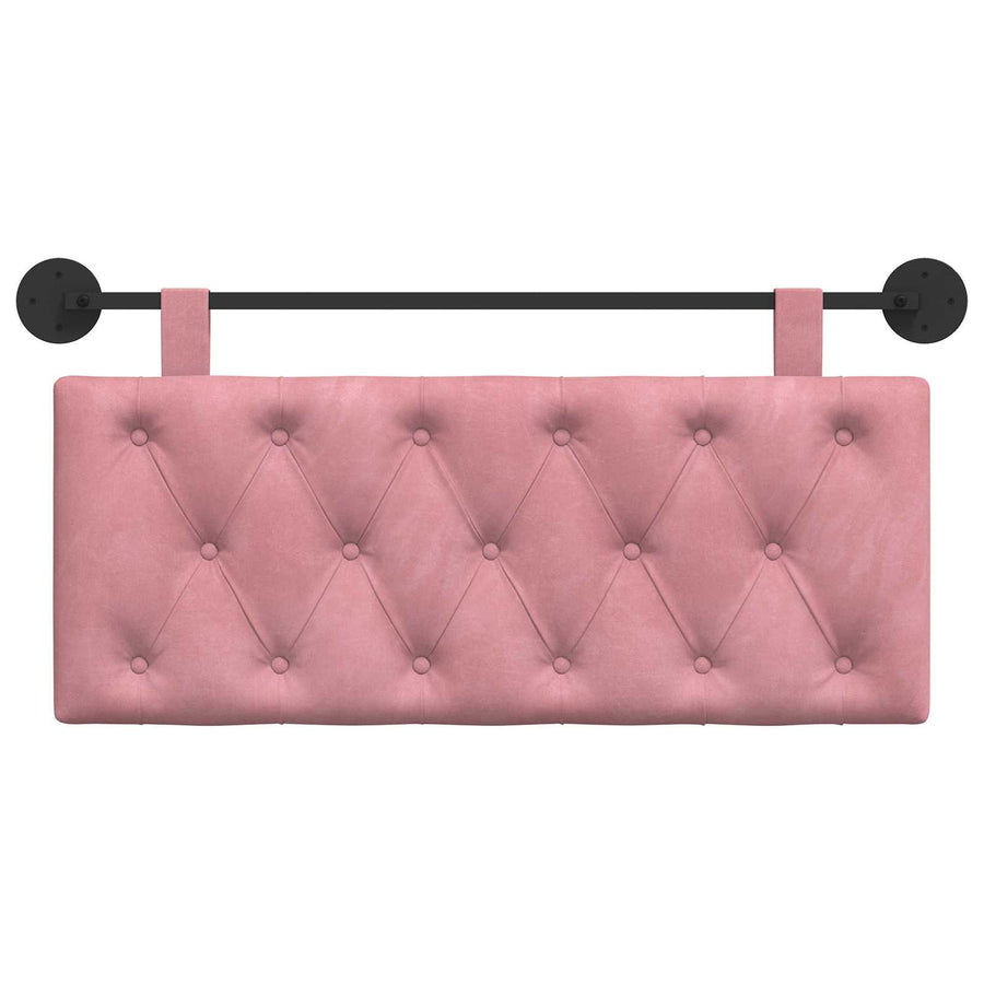 Hangend Hoofdeinde Wandgemonteerd Roze 110 x 55 x 7 cm Fluweel