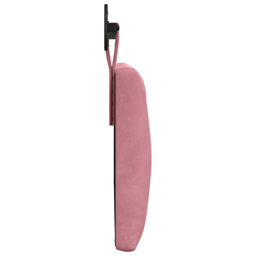 Hangend Hoofdeinde Wandgemonteerd Roze 110 x 55 x 7 cm Fluweel