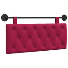 Hangend Hoofdeinde Wijnrood 110 x 55 x 7 cm Fluweel