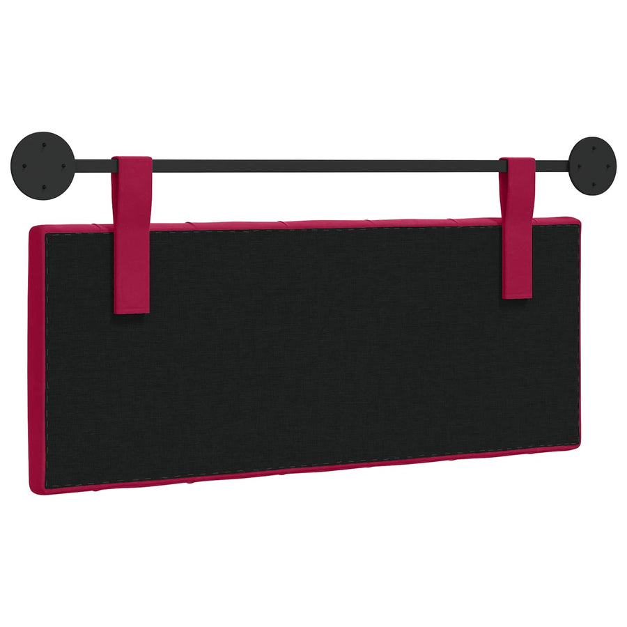 Hangend Hoofdeinde Wijnrood 110 x 55 x 7 cm Fluweel